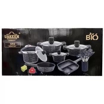 Aşhana gap-gaçlar toplumy Uakeen granit örtük, 21 predmet