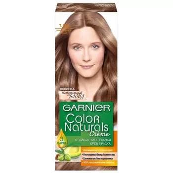 GARNIER Color Naturals saç üçin durnukly iýmitlendiriji krem-kraska, 7.132 Natural mele