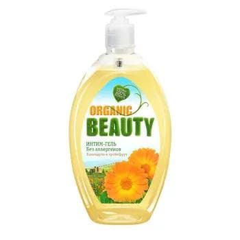 Intim gigiýenasy üçin gel ORGANIC BEAUTY Kalendula we greýpfrut, 500 ml