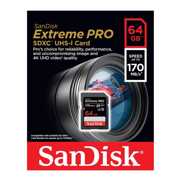 Карта памяти 64 sandisk extreme