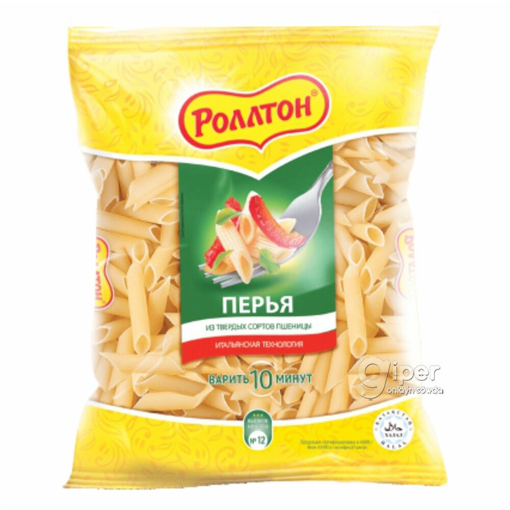 Макаронные Изделия Роллтон, Перья №12 400 гр 12.40 ТМТ