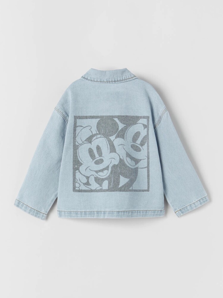 minnie mouse denim jacket zara