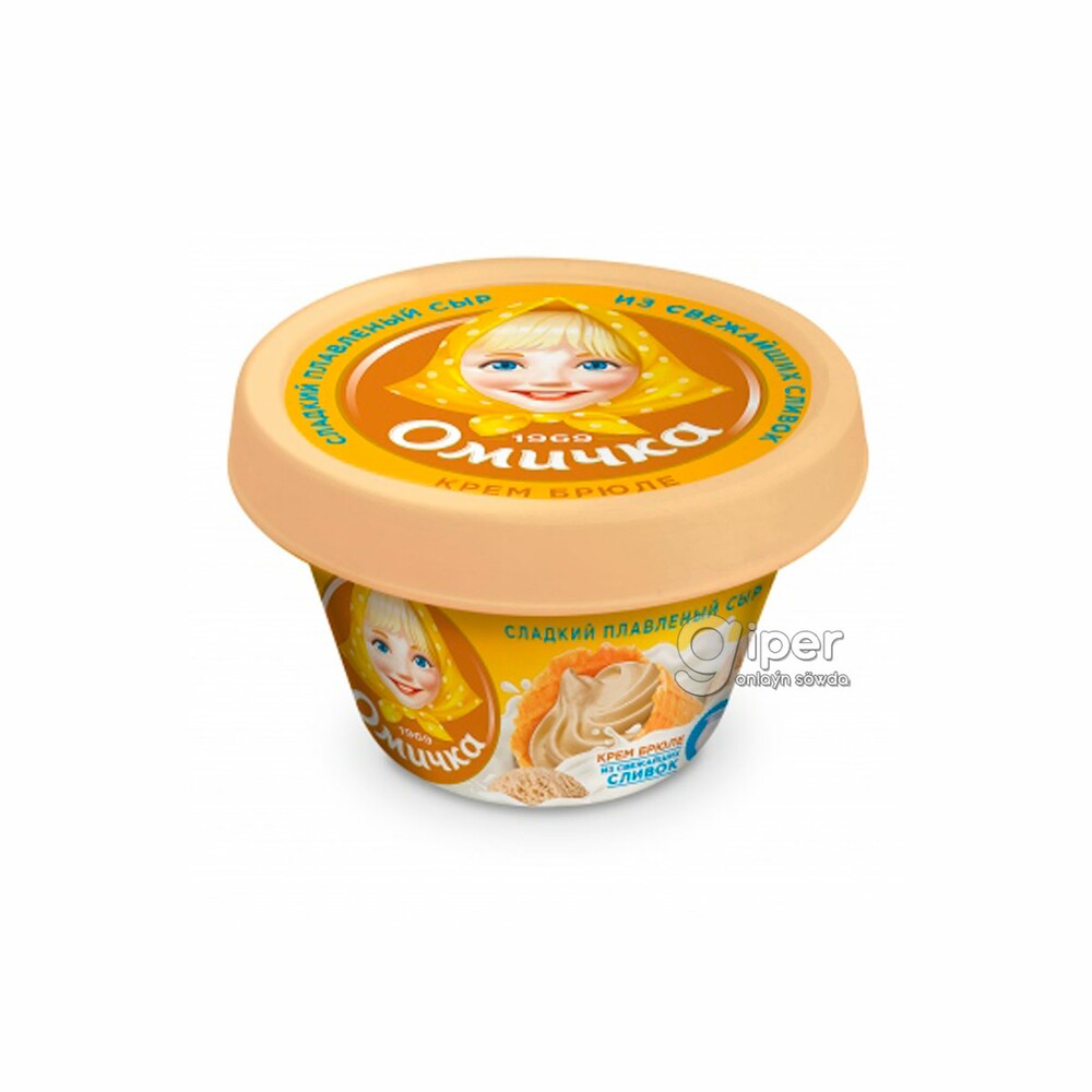 Плавленый сыр "Омичка" сладкий "Крем-брюле" 30%, 80 г от 0 ТМТ